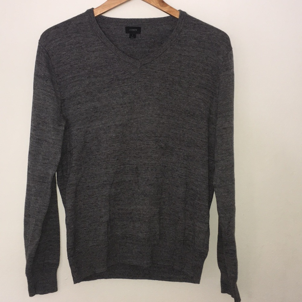 J. Crew 100% Cotton V Neck Sweater Sz S